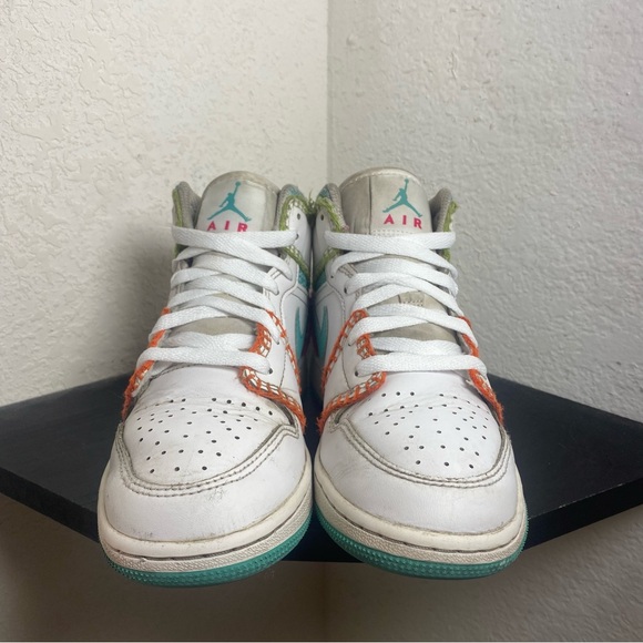 Jordan 1 multi knit white blue orange - Picture 2 of 7